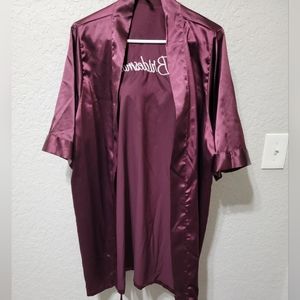 Purple bridesmaid robe